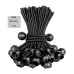 �tonlrgy lot de 50 tendeurs �lastiques noirs pour b�ches avec cordons �lastiques b�ches sangles poteaux ...