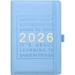 tonlrgy agenda journalier calendrier 2026 couverture lastique en pu onglets de 12 mois adapt aux tudes ...