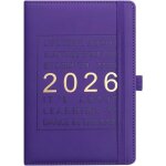 tonlrgy agenda journalier calendrier 2026 couverture lastique en pu onglets de 12 mois adapt aux tudes ...