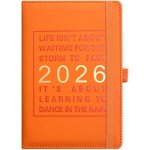 tonlrgy agenda journaliercalendrier 2026couverture lastique en puonglets de 12 moisadapt aux tudes ...