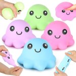tonlrgy balle anti - stress souple pour enfants lot de 4 balles anti - stress en forme de pieuvre jouet ...