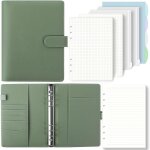 �tonlrgy carnet � feuilles mobiles a5 agenda multi - usages et planificateur de voyage vert