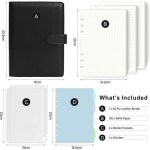 �tonlrgy carnet � feuilles mobiles a5 agenda multi - usages et planificateur de voyagenoir