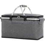 �tonlrgy grand panier de pique - nique isotherme sac isotherme pliable imperm�able gris 40 x 23 x 20 ...