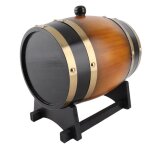 Tonneau de vin - shipenophy - 3l - bois de ch�ne - couleur r�tro - robinet inclus