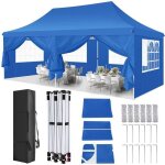 Tonnelle 3x6m tonnelle pliante de jardin impermable avec 6 parois barnum chapiteau pliable pour reception ...