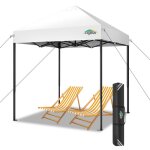 Tonnelle barnum pliant 2x2anti uv tonnelle tente pour exterieur plage terrasse (2 par 2m blanc)