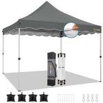 Tonnelle barnum pliant 3x3 portable tonnelle de jardin exterieur pour f�te festival march� - gris