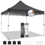 Tonnelle barnum pliant 3x3 portable tonnelle de jardin exterieur pour f�te festival march� - noir