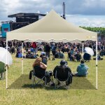 Tonnelle barnum pliante 3x3 de jardin extrieur professionnel avec sac  roulettes et 4 sacs de sablekaki ...