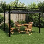 En solde tonnelle ext�rieur - burke - barnum pliant imperm�able - avec toit - r�tractable anthracite ...