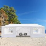 Tonnelle de jardin 3 m x 9 m tente de rception chapiteau - blanc