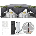 Tonnelle de jardin 3x6m ?version amliore tonnelle pliante avec moustiquaire?hauteur rglable?barnum ...