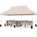 Tonnelle de jardin extrieur - relax4life - 3x6m - design pliable - 6 sacs de sable - sac de transport ...