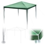 Tonnelle de jardin moderne en polyester vert 3x3m - facile � monter