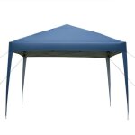 Tonnelle de jardin pliante autoportante 3 m x 3 m bleu + sac de transport Tonnelle de jardin pliante autoportante 3 m x 3 m bleu + sac de transport