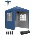 Tonnelle de jardin pliante - outsunny - 2 x 2 m - hauteur rglable - 1 sac de transport - tissu oxford ...