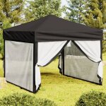 Tonnelle pergola imperméable - magnifique / tente de réception pliable avec parois noir 3x3 m economique116944 ... Tonnelle pergola imperméable - magnifique / tente de réception pliable avec parois noir 3x3 m economique116944 ...