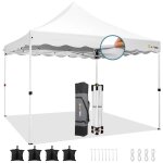 Tonnelle barnum pliant 3x3 portable tonnelle de jardin exterieur pour f�te festival march� - blanc