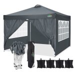 Tonnelle pliante 3x3 impermable barnum pliant 3x3 professionnel - gris