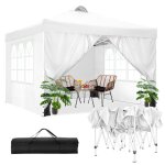 Tonnelle pliante 3x3 imperm�able barnum pliant 3x3 professionnel tonnelle de jardin exterieur avec 4 ...