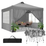 Tonnelle pliante 3x3 imperm�able barnum pliant 3x3 professionnel tonnelle de jardin exterieur avec 4 ...