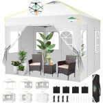 Tonnelle pliante 3x3 tonnelle de jardin exterieur imperméable tente de reception avec 4 panneaux latérauxuv ... Tonnelle pliante 3x3 tonnelle de jardin exterieur imperméable tente de reception avec 4 panneaux latérauxuv ...
