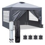 Tonnelle pliante 3x3m de jardin exterieur avec 4 parois lat�rales pour mariage ext�rieur jardin f�te4 ...