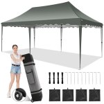 Tonnelle pliante 3x6 professionnel barnum de jardin - tonnelle sans parois latrales pour fte camping ...