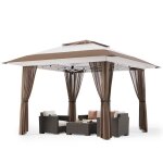 Tonnelle de jardin - bealife - pavillon métal pliant 3x3 - imperméable - uv 50 + - extérieur - hauteur ... Tonnelle de jardin - bealife - pavillon métal pliant 3x3 - imperméable - uv 50 + - extérieur - hauteur ...