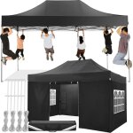Tonnelle pliante de jardin 3x4. 5m impermable avec 4 parois latrales barnum professionnel protection ...