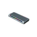 Boitier externe - tooq - shinobi rgb - usb - c 3. 2 - m. 2 nvme 2280 - gris mtallique
