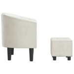 Top 2026 chaise cabriolet avec repose - pied - pour 1 personne - blanc similicuir - 70x56x68 cm ff4589 ...