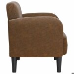 Top 2026 chaise de canap� - 1 pc - avec accoudoirs - marron 54 cm similicuir ff4539