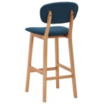 Top 2026 tabourets de bar lot de 2 - meuble de bar - pour 2 personnes - bleu tissu - 45x47x92 cm tt296 ...