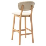 Top 2026 tabourets de bar lot de 2 - meuble de bar - pour 2 personnes - cr�me tissu - 45x47x92 cm tt294 ...