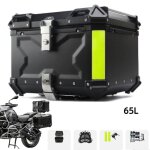 Top case moto 65l alliage daluminium coffre avec serrure de scurit bagages tanches pour moto avec ...