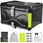 Top case moto 65l aluminium coffre arrire moto tanche et antichoc valise moto universelle pour casque ...