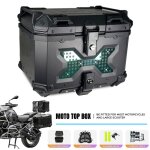 Top case moto 65l grande capacit aluminium renforc tanche et antichoc coffre de rangement moto universel ...