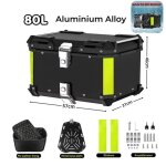 Top case moto 80l top case moto universel coffre arri�re universel pour moto en aluminium de avec bo�te ...