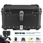 Top case moto aluminium 65l universel �tanche antivol coffre arri�re grande capacit� avec serrure double ...