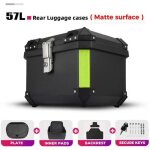 Top case moto coffre de motos 57l alliage daluminium coffre moto avec serrure de s�curit� double cl� ...