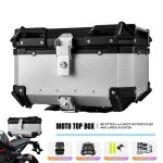 Top case moto universel 65l en aluminium antichoc tanche avec serrure double cl rangement arrire moto ...