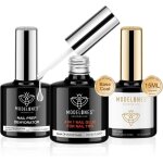 Top coat semi permanent et 4 en 1 colle faux ongles et nail prep setkit vernisgummy base gel uv ongles ...