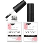 Top coat semi permanent - base et top coat vernis � ongles gel longue tenue finition brillante lampe ...