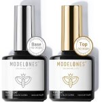 Top coat semi permanent no wipe base et top coat vernis semi permanent 10ml * 2 vernis de base et finition ...