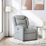 Top siège massant pour relax - 1 personne - fauteuil de massage design vibration - inclinable gris clair ... Top siège massant pour relax - 1 personne - fauteuil de massage design vibration - inclinable gris clair ...