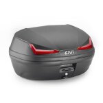 Topcase monolock givi e455 simply iv noir rouge 45l