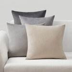 Housse de coussin 60x60 topfinel en velours avec finition lustre gros coussin pour canape decoration ...
