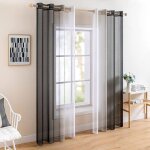 Topfinel rideaux voilage salon noir et blanc rideau voilage intérieurs pour chambre enfant adulte bureau ... Topfinel rideaux voilage salon noir et blanc rideau voilage intérieurs pour chambre enfant adulte bureau ...